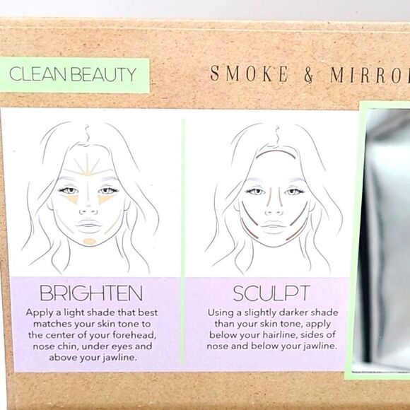 Clean Beauty Lift & Sculpt Face Shaping Cream Contour & Highlight Pallette, NIB - Picture 4 of 5